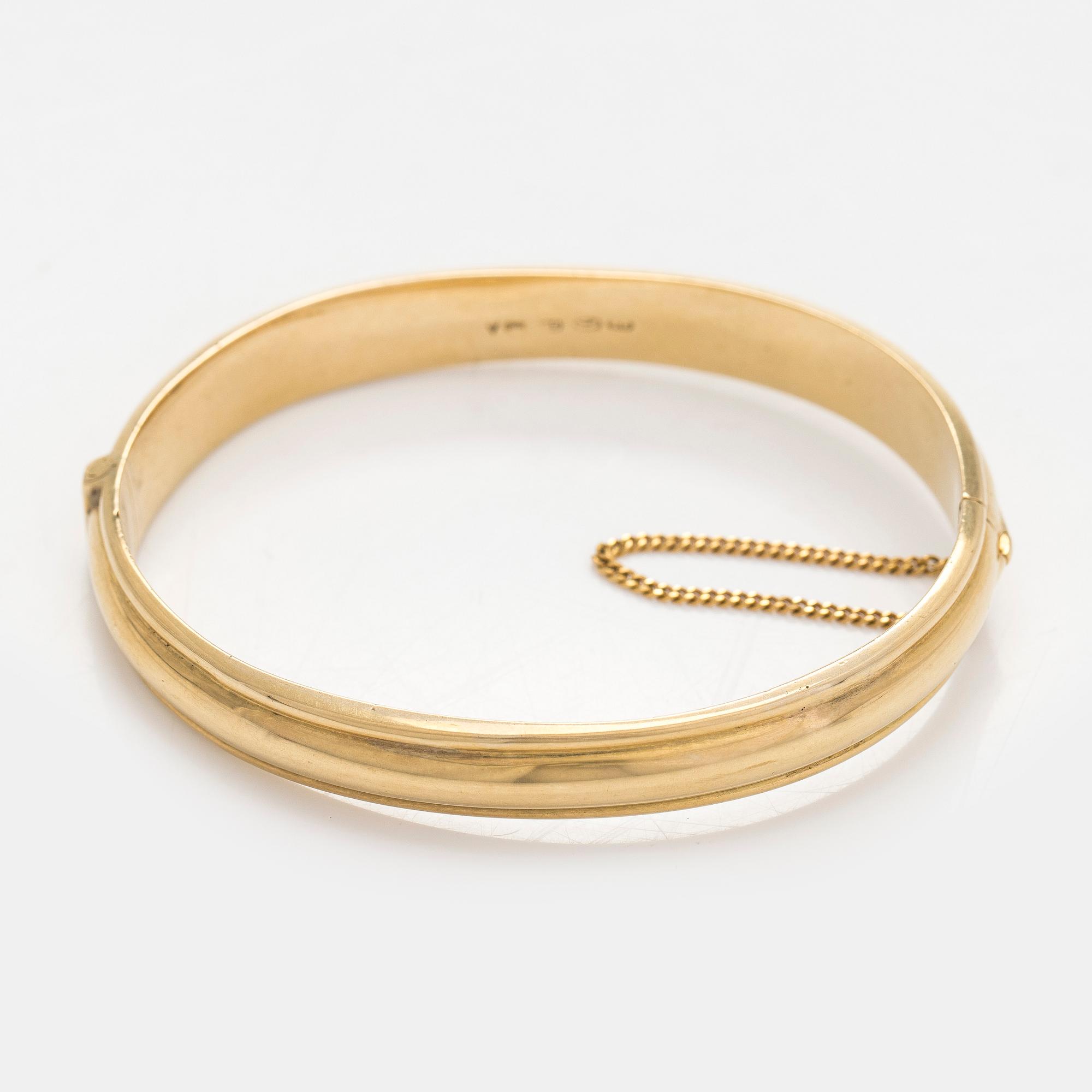 Armring, 14K guld, Tillander, Helsingfors 1951.