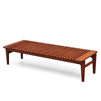 362. Hans J. Wegner, a teak JH-574 bench, Johannes Hansen Denmark.