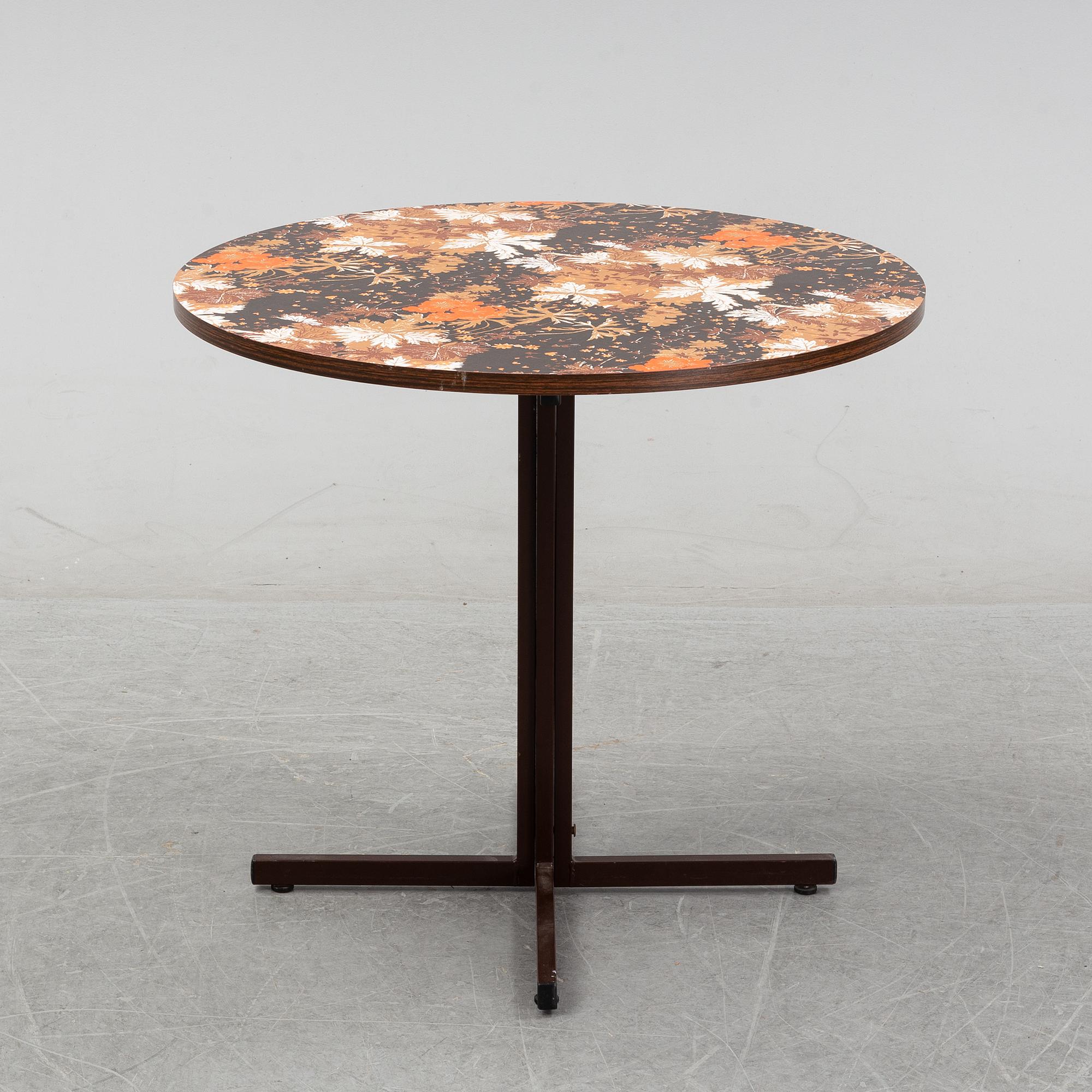 Cafébord, Sverige, 1970-tal.