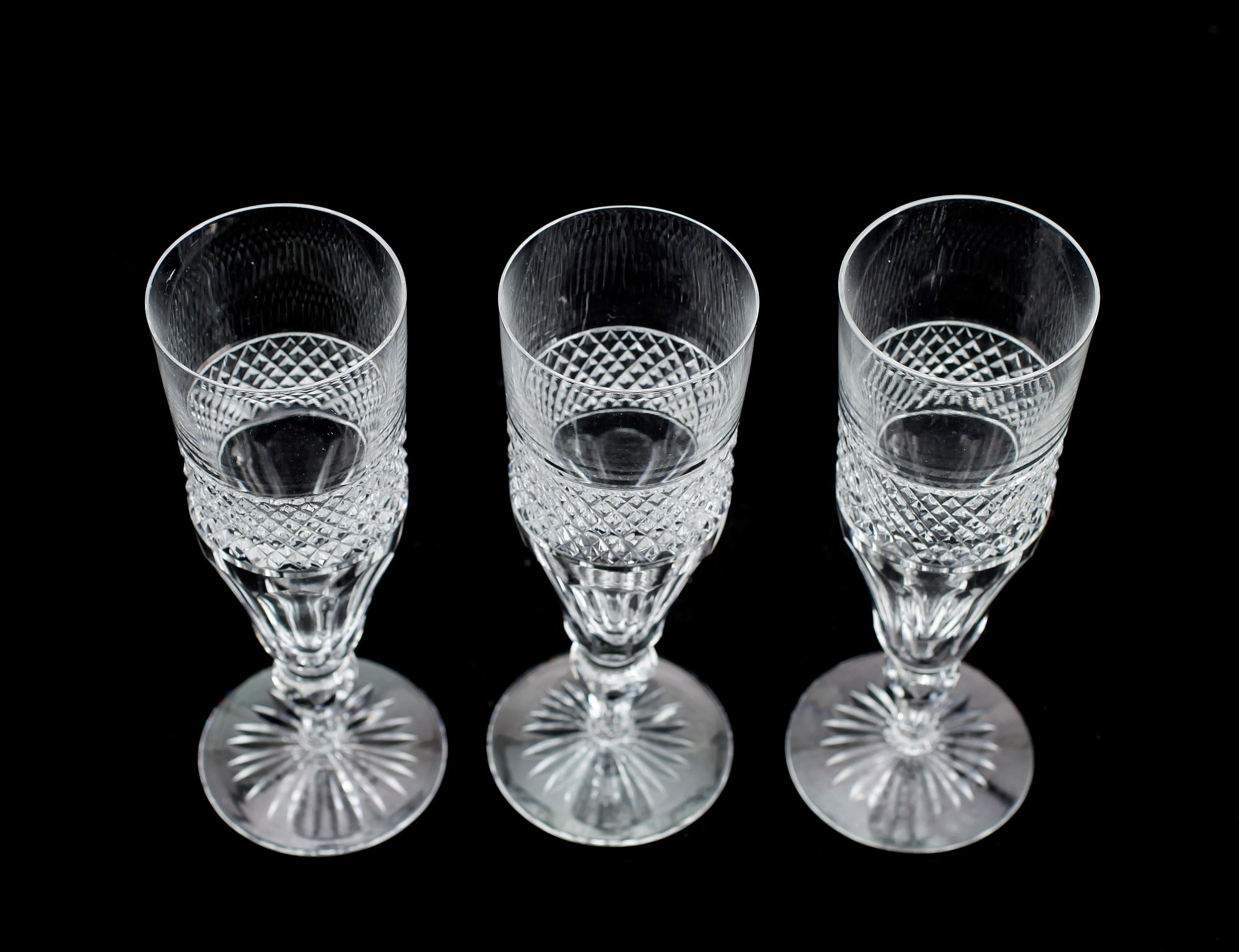 CHAMPAGNEGLAS, 12 st, 1900-talets första hälft.