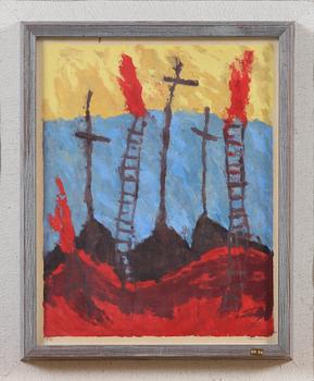 HERMAN TALVIK, blandteknik, sign.