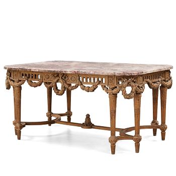 50. A Louis XVI free-standing table, 18th/19th century.
