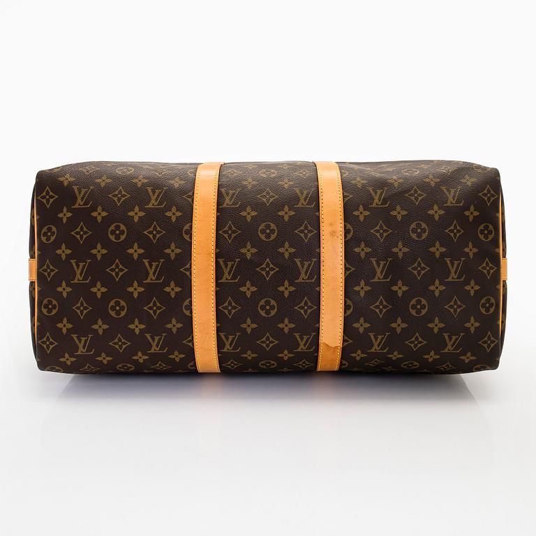 Louis Vuitton, a Monogram Canvas 'Keepall 55 Bandouliere' bag.