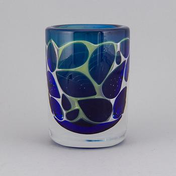 OLLE ALBERIUS, vase ariel "Astrakan" Orrefors signed.