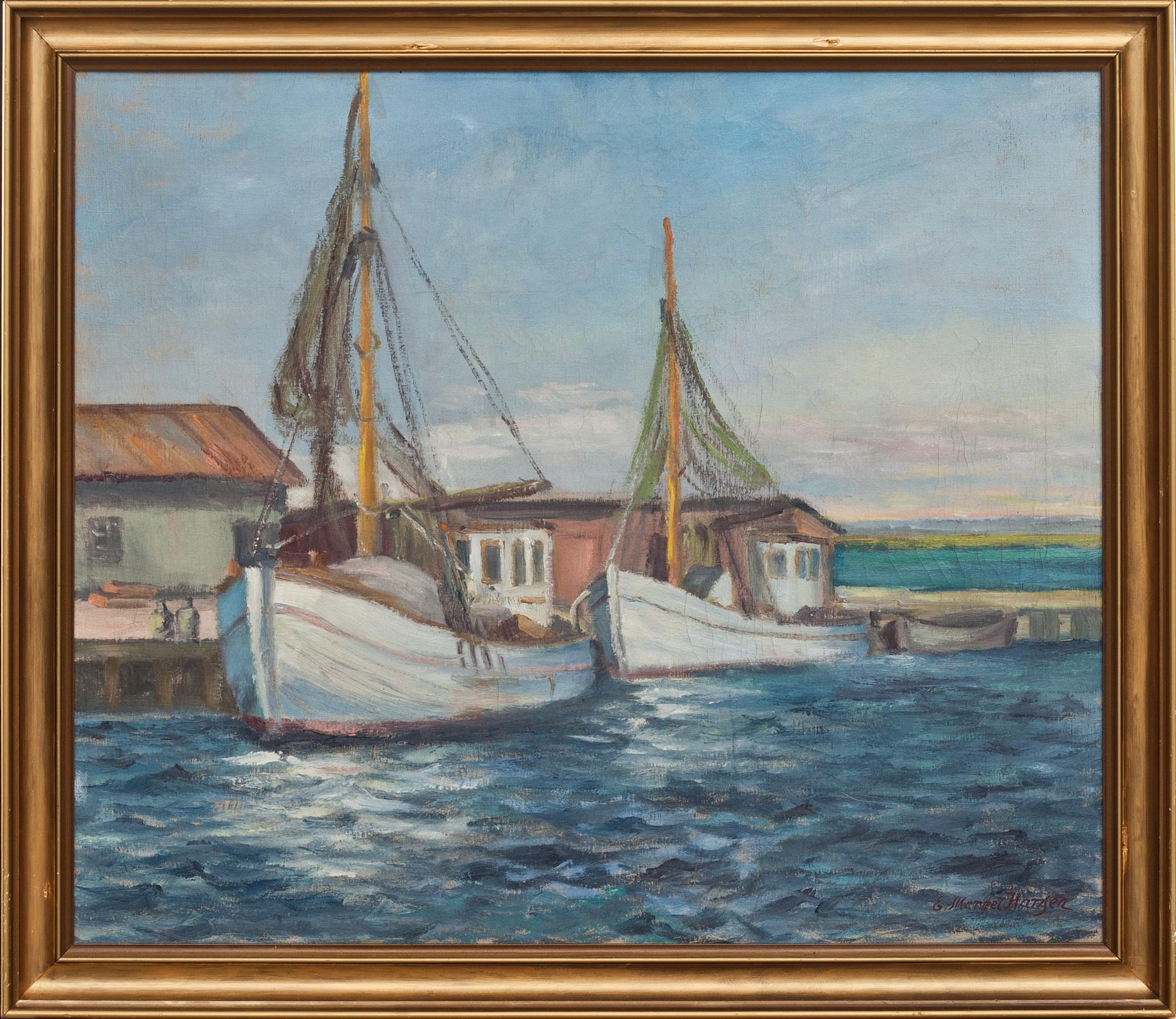 OKÄND KONSTNÄR, olja på duk, Danmark, signerad Hansen.