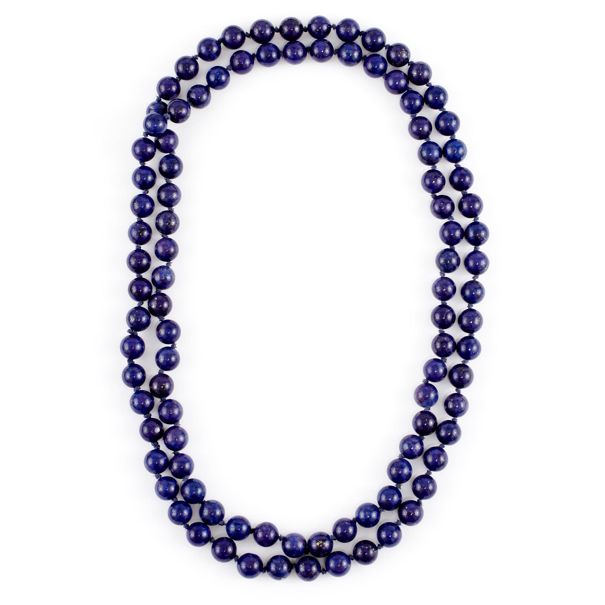 HALSBAND, lapis lazuli, sekelskifte 1900-tal.