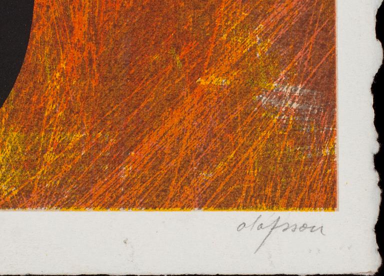 PIERRE OLOFSSON, färglitografi, signerad och numrerad 8/150.