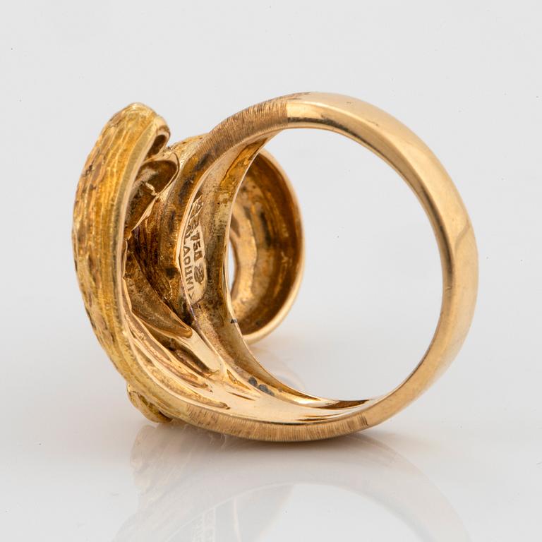 An 18K gold Ilias Lalaounis ring.