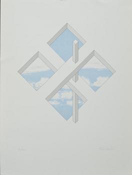 OSCAR REUTERSVÄRD, färglitografier, 2 st, signerade och numrerade 50 resp 71/200.