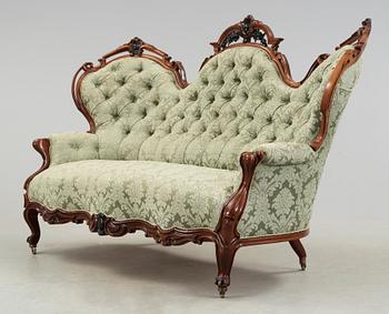 SALONGSGRUPP, 5 delar, nyrokoko, 1800-talets slut.