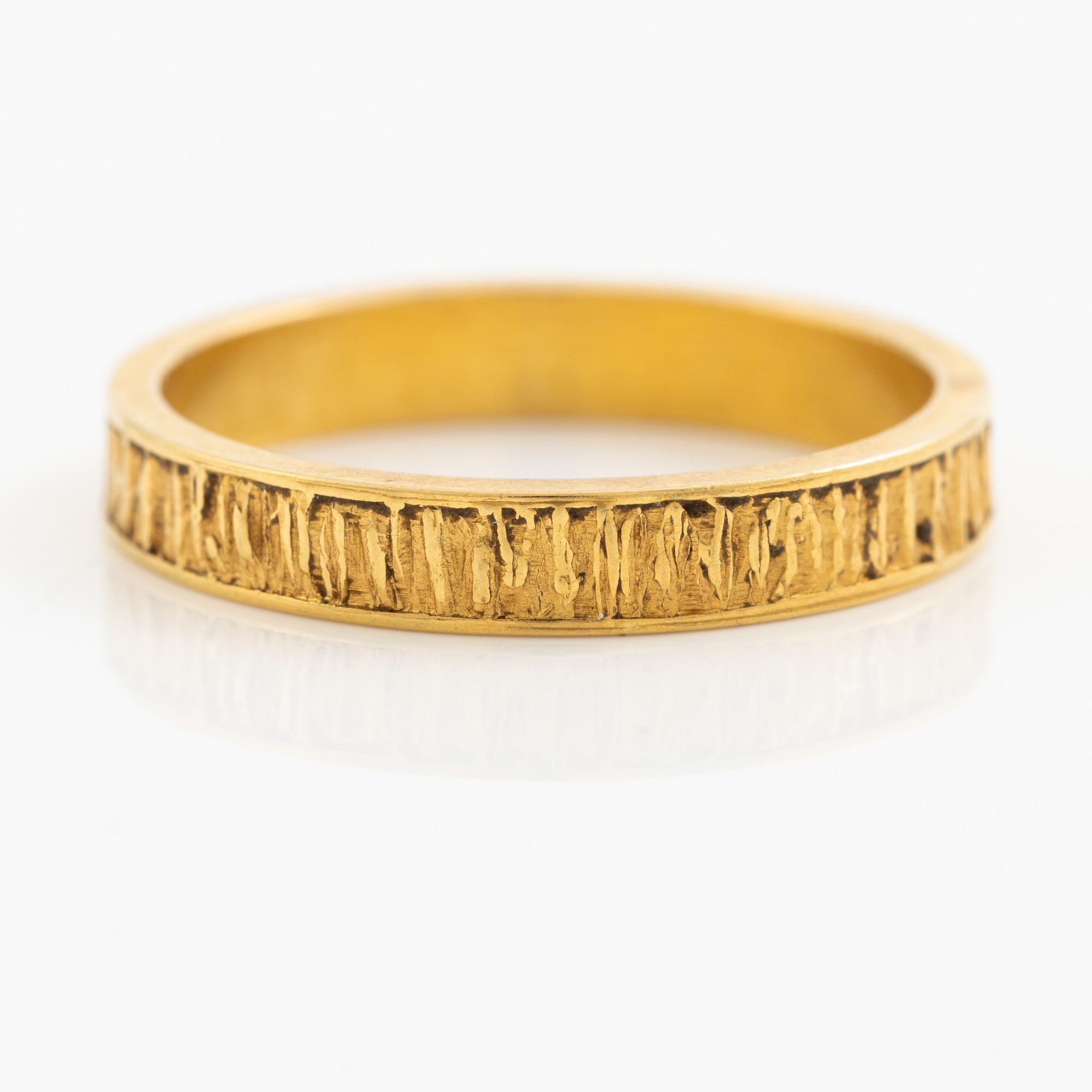 Lapponia, ring, 18K guld, Finland 1977.
