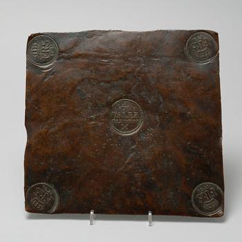 PLÅTMYNT, 4 daler, daterad 1721.