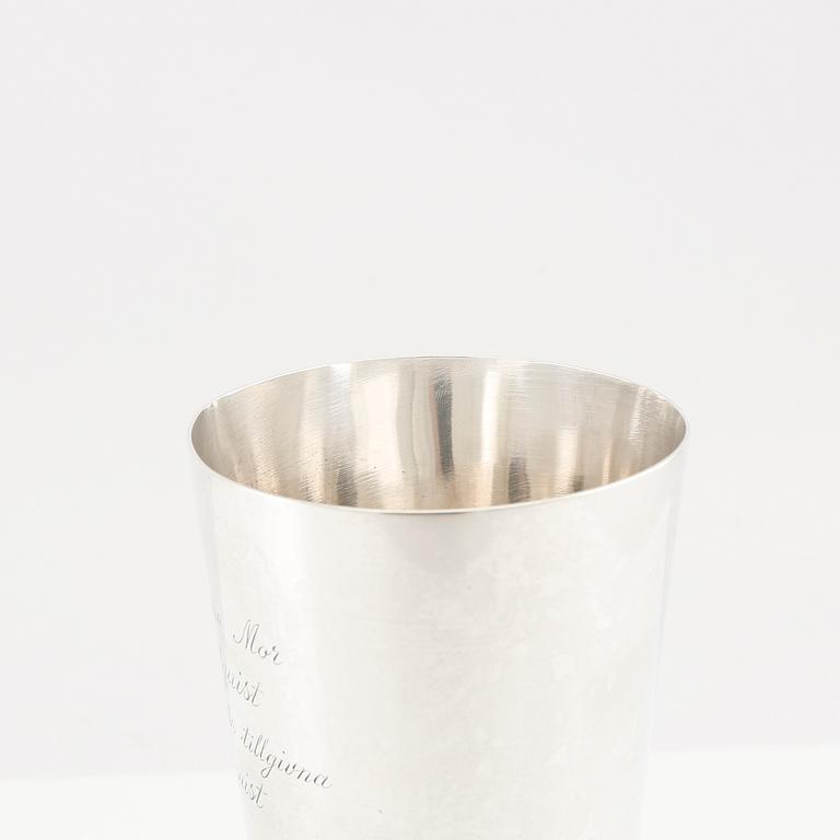 Wiwen Nilsson, bägare sterling silver, Lund 1946.