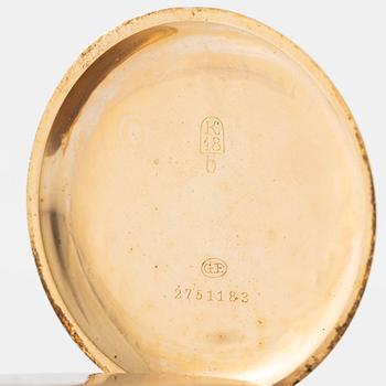 Longines, fickur, 18K guld, 49 mm.