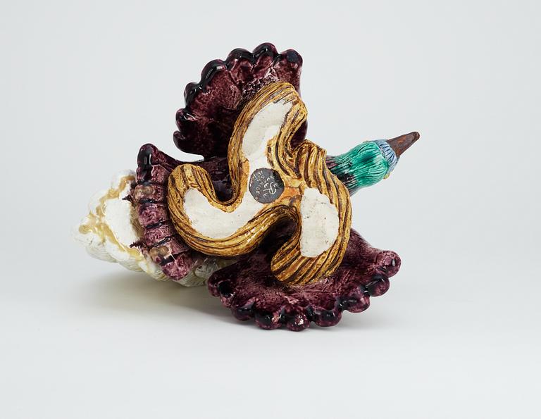 A Gunnar Nylund stoneware figure of a bird of paradise, Rörstrand.