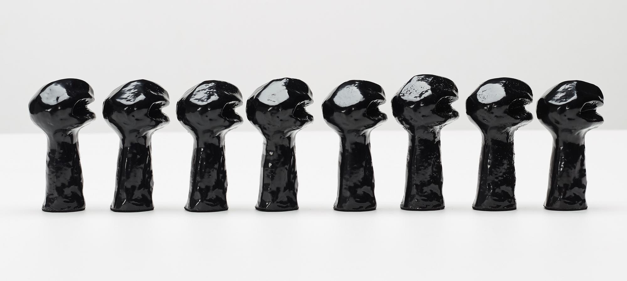Bengt Lindström, chess game with chess pieces, executed around 1994-95.