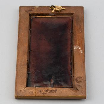 Okänd konstnär 1800/1900-tal , Målning på emalj. Osignerad.