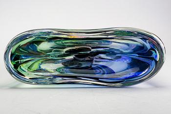 Vas, Murano, signerad, höjd 35 cm, glas.