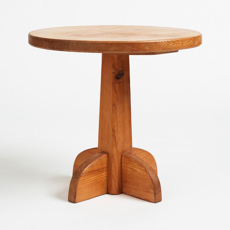 Axel Einar Hjorth, a stained pine "Lovö" table, Nordiska Kompaniet, Sweden 1930's.