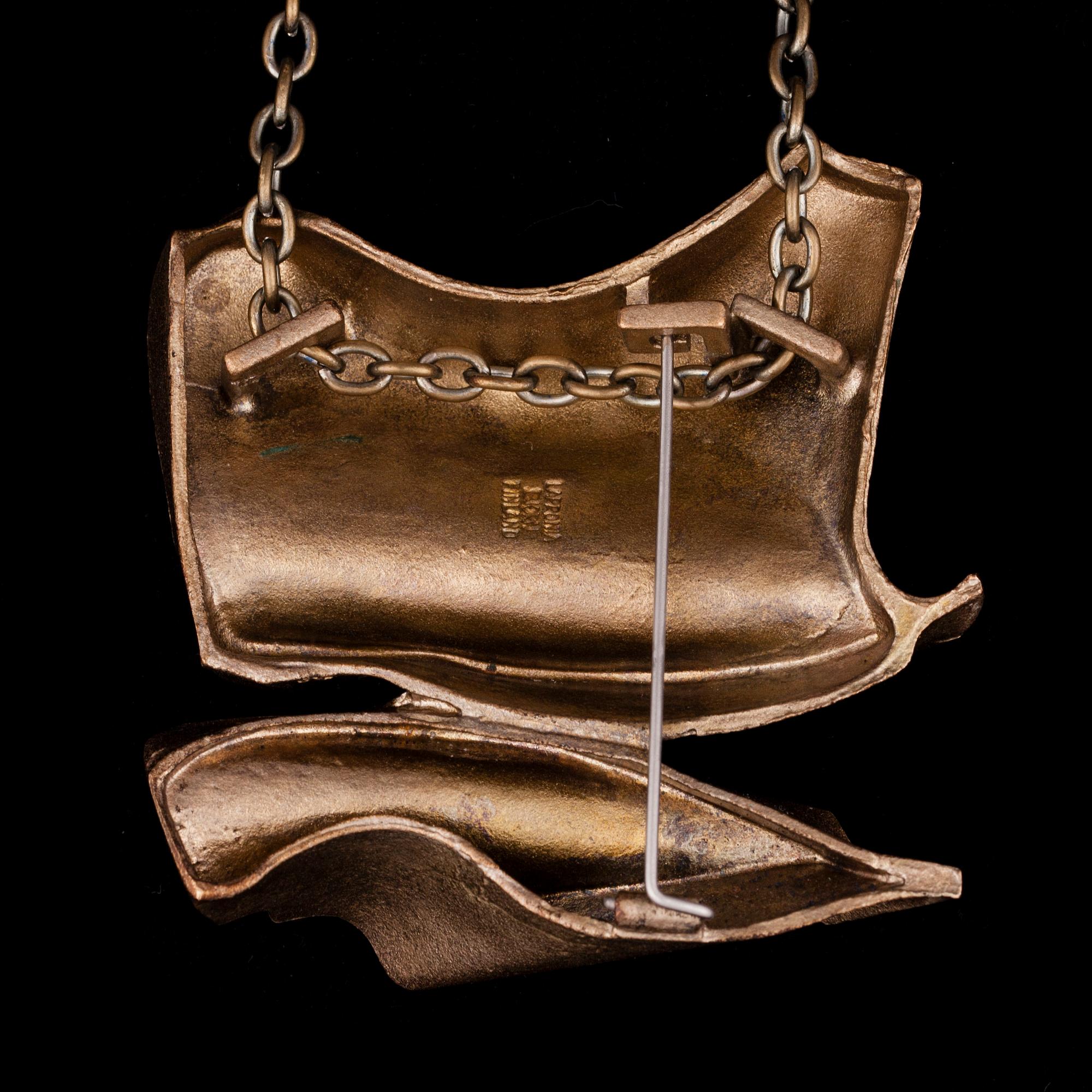 HÄNGSMYCKE / BROSCH, brons, "Daytona", Björn Weckström, Lapponia.