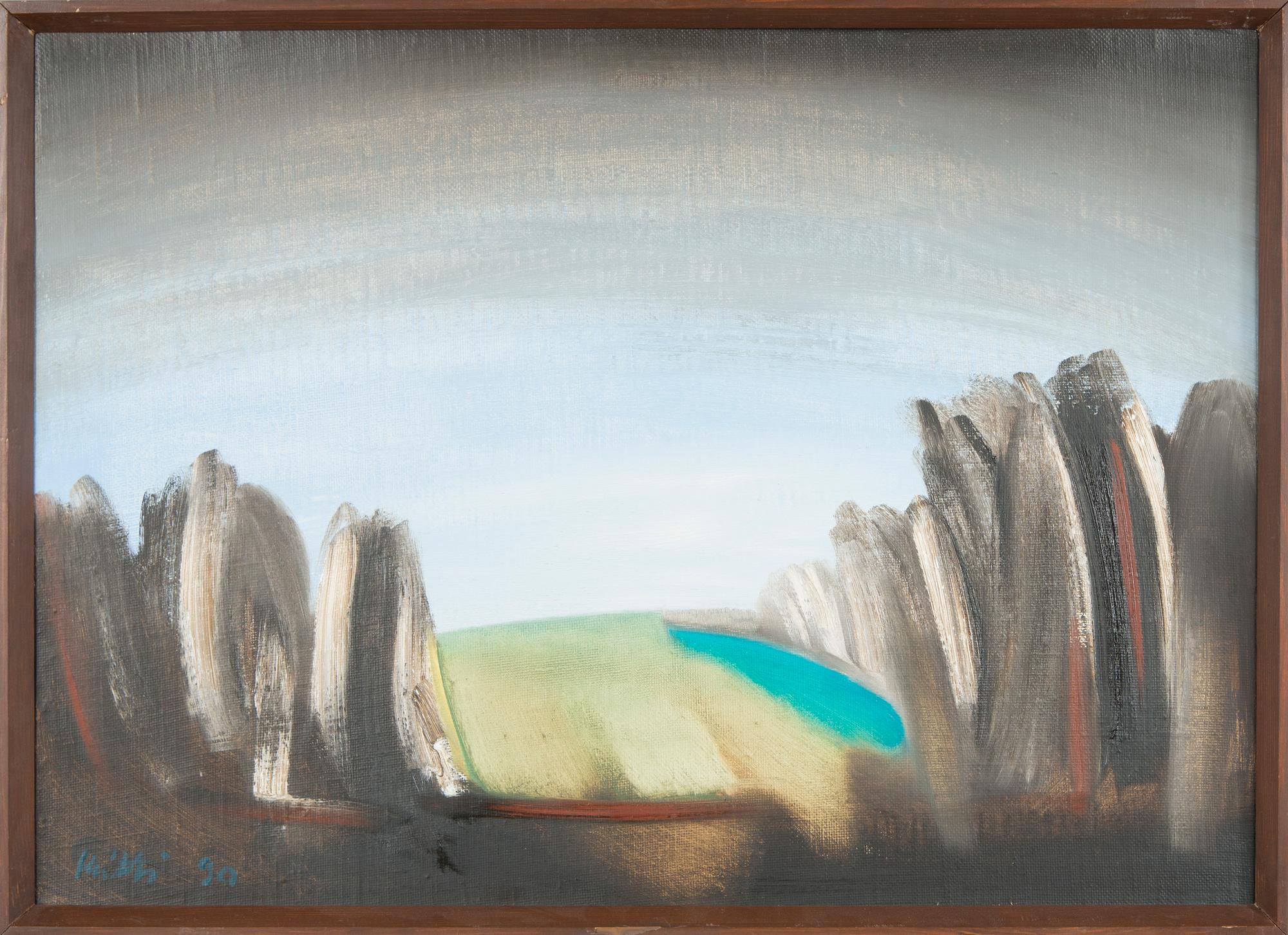 Heitti Polli, "Kevadine maastik" (Spring Landscape).