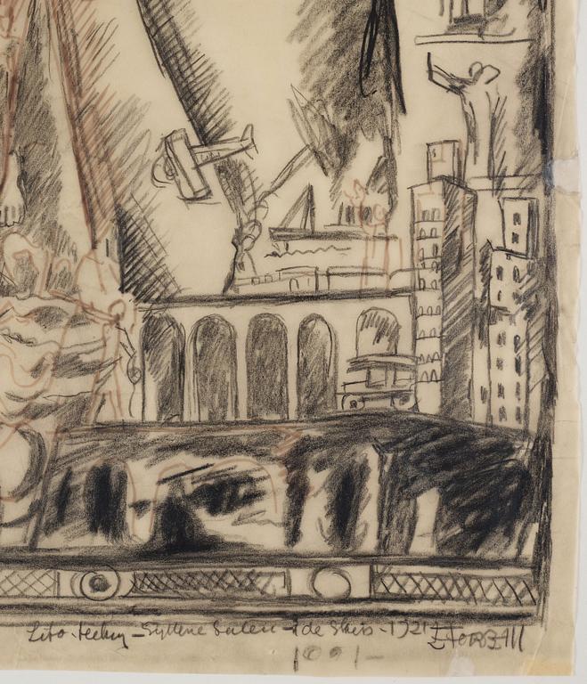 Einar Forseth, A study for Mälardrottningrn, Gyllene Salen, Stockholm City Hall.