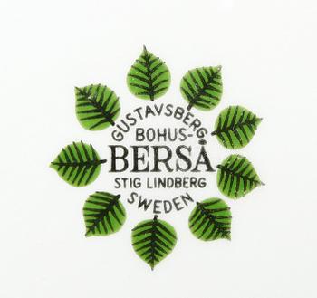 SERVISDELAR, 15 delar, flintgods, "Berså", Stig Lindberg, Gustavsberg.