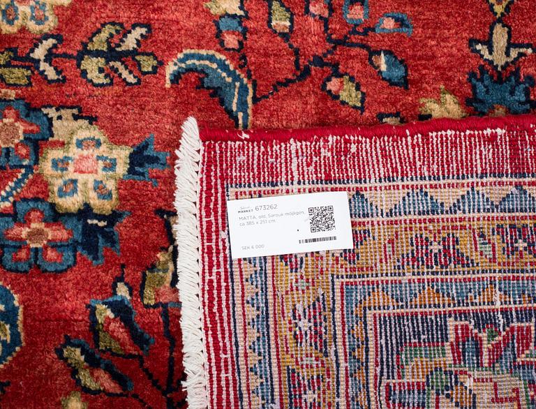 MATTA, old, Sarouk möjligen, ca 385 x 251 cm.