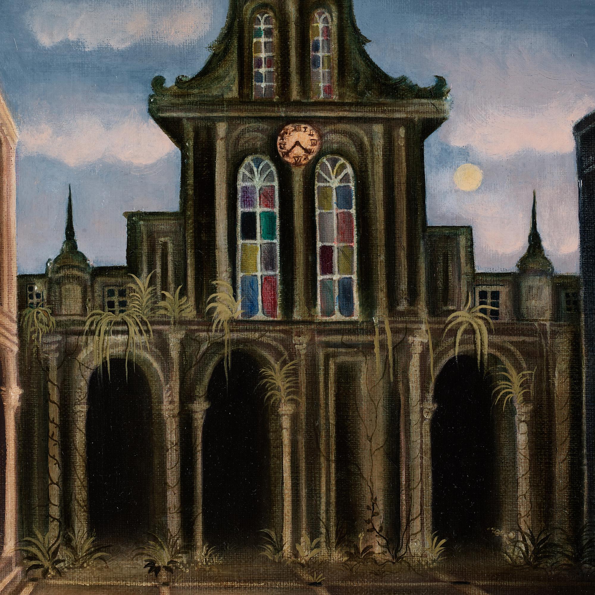 LINDA LYSELL, oil on canvas, signed Linda Lysell. "Enskilt område efter natten".