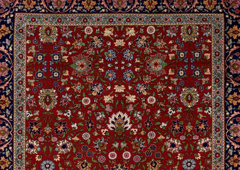 A CARPET, oriental, signed, 230 x 140 cm.