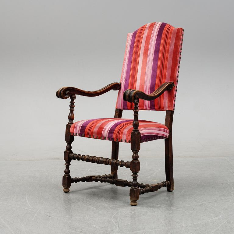 A baroque style chair, presumably Southern European, 19th century or older.