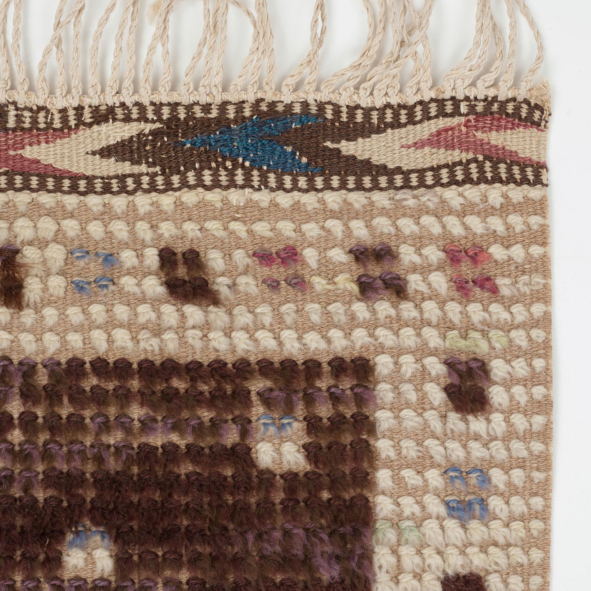 Märta Måås-Fjetterström, Matta, rya, ca 140 x 64,5-66,5 cm, signerad MMF.