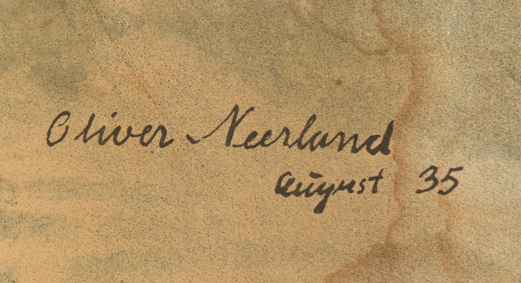 Oliver Neerland, världskarta, 1935.