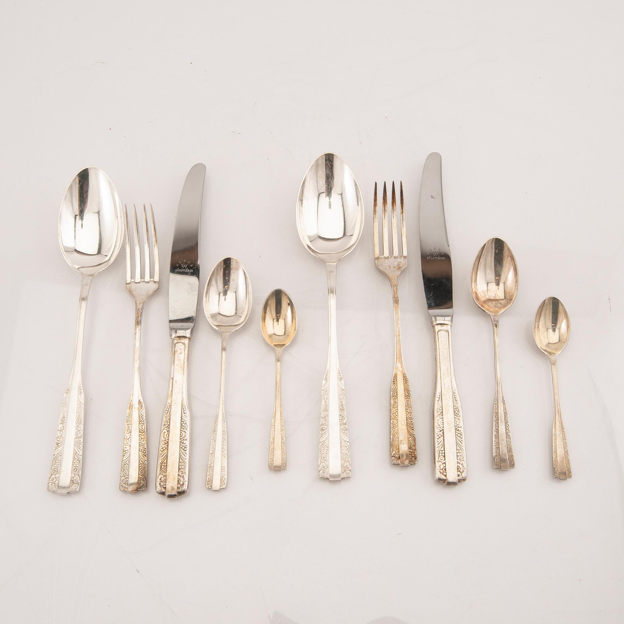 Bestick 56 dlr  Polen 1900-talets första hälft silver.