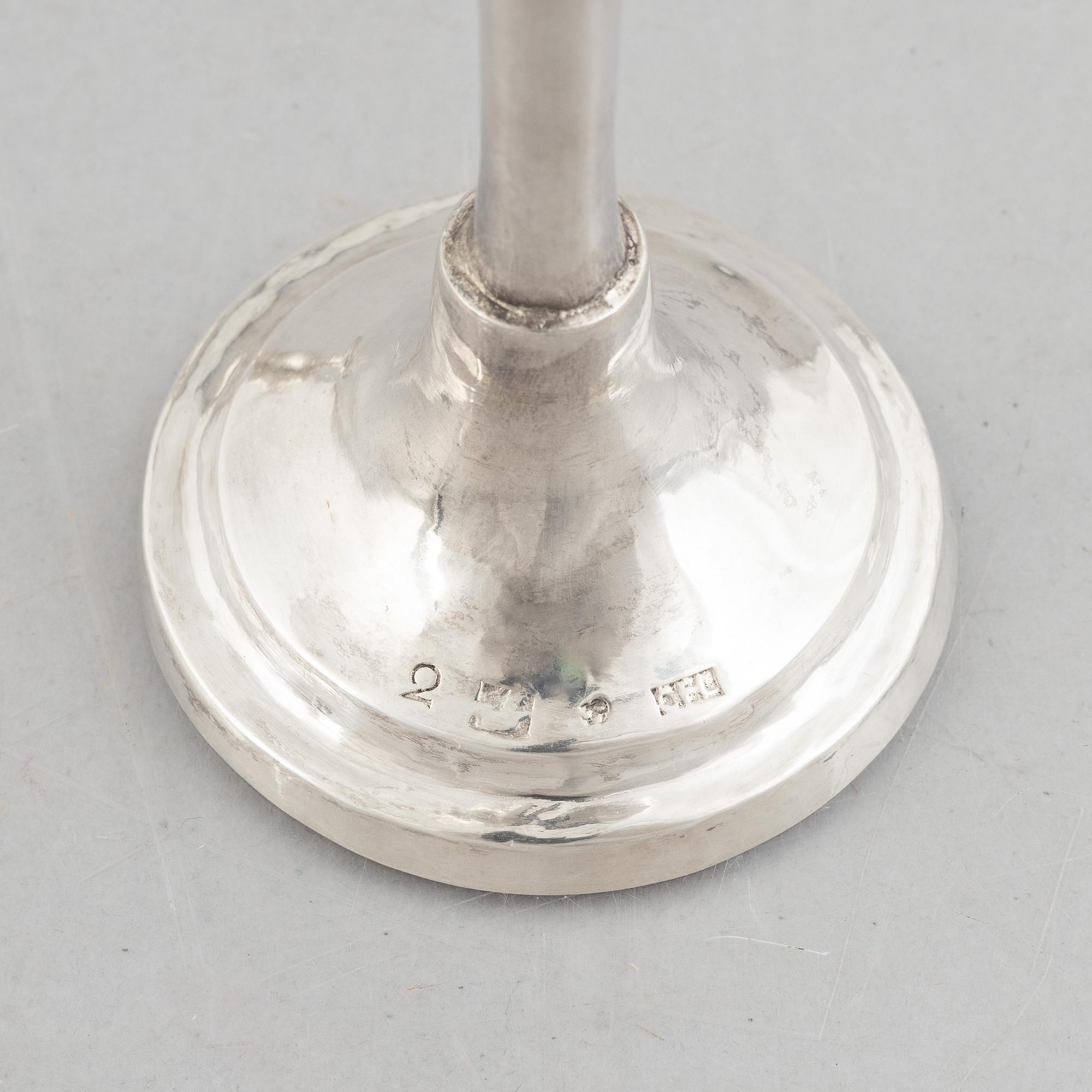 Supkalkar, 2 st, silver, Sverige, 1800-talets början.