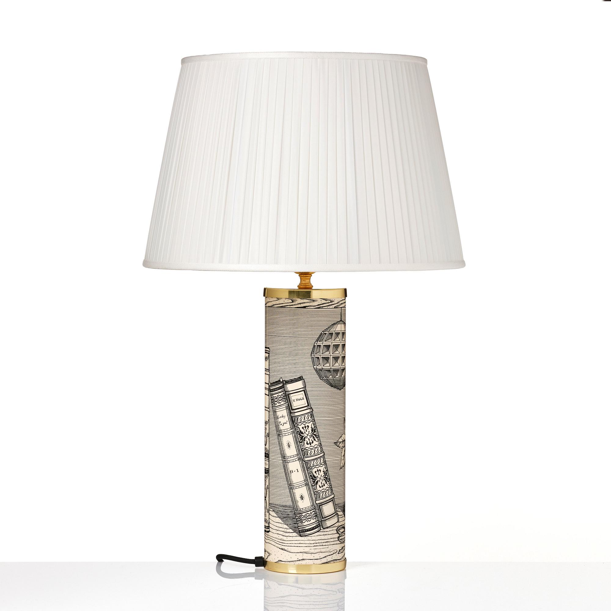 Piero Fornasetti, a 'Libri' table lamp, Fornasetti, Milan, Italy 2020.