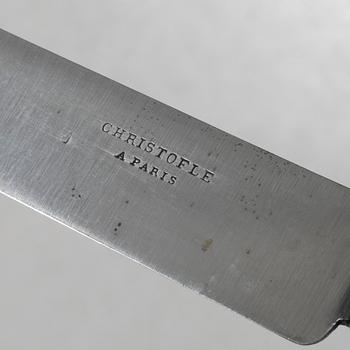 Christofle, bestick, 24 delar, nysilver, Frankrike 1900-tal.