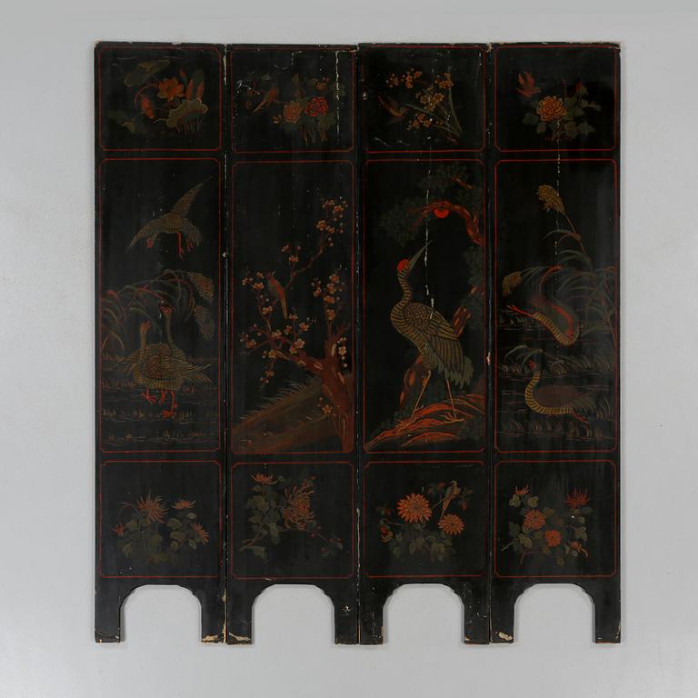 PANELER, 4 delar, Kina, 1900-talets första hälft.