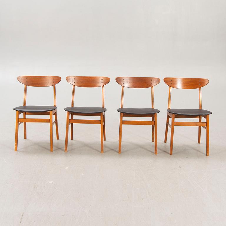 Chairs, Farstrup, 4 pcs, Denmark, 1960s.