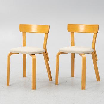 Alvar Aalto, chairs, a pair, model 69, Artek.