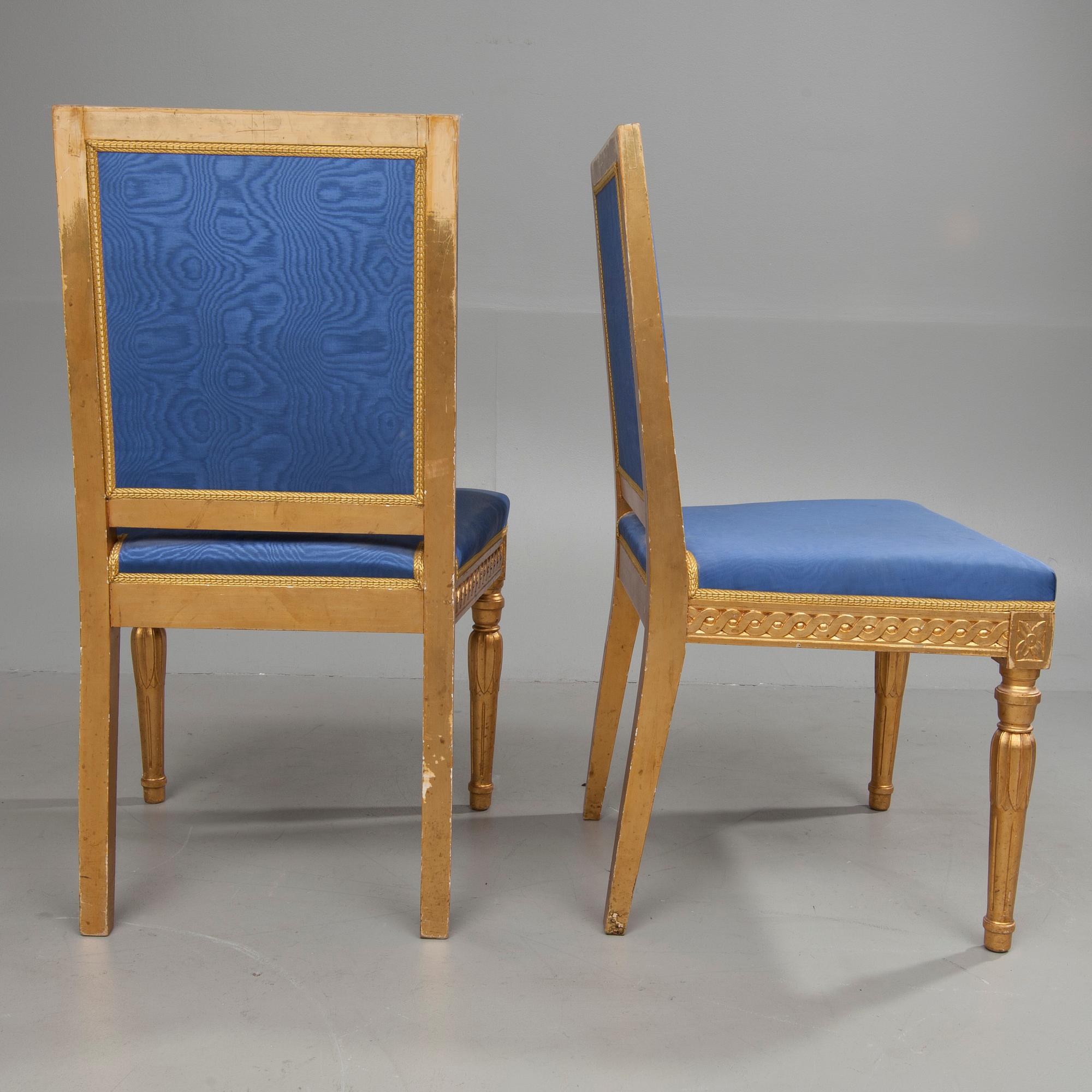 STOLAR, ett par, gustaviansk stil, sekelskiftet 18/1900.