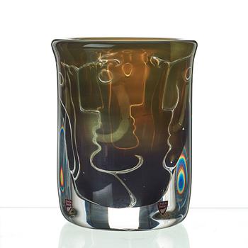 Ingeborg Lundin, An Ingeborg Lundin 'Ariel' glass vase, Orrefors, Sweden 1987.