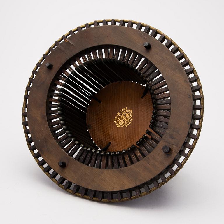 A French hat mould conformateur, Allié Ainé, Paris, latter half of the 19th Century.