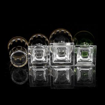 A part glass service, partly "Kosta Junior", 20th Century.