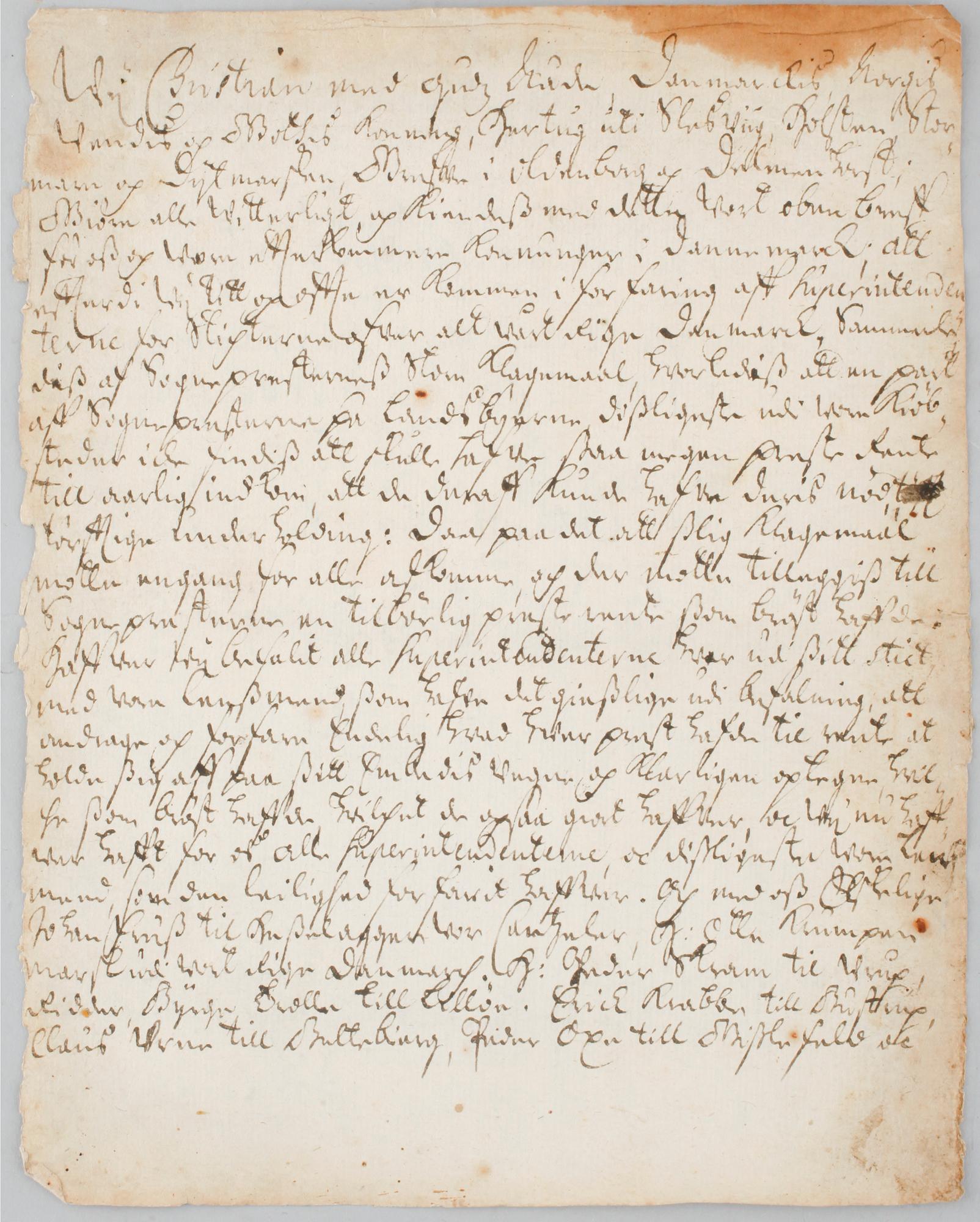 Royal letter likely signed by Christian III of Denmark, dated 1555.