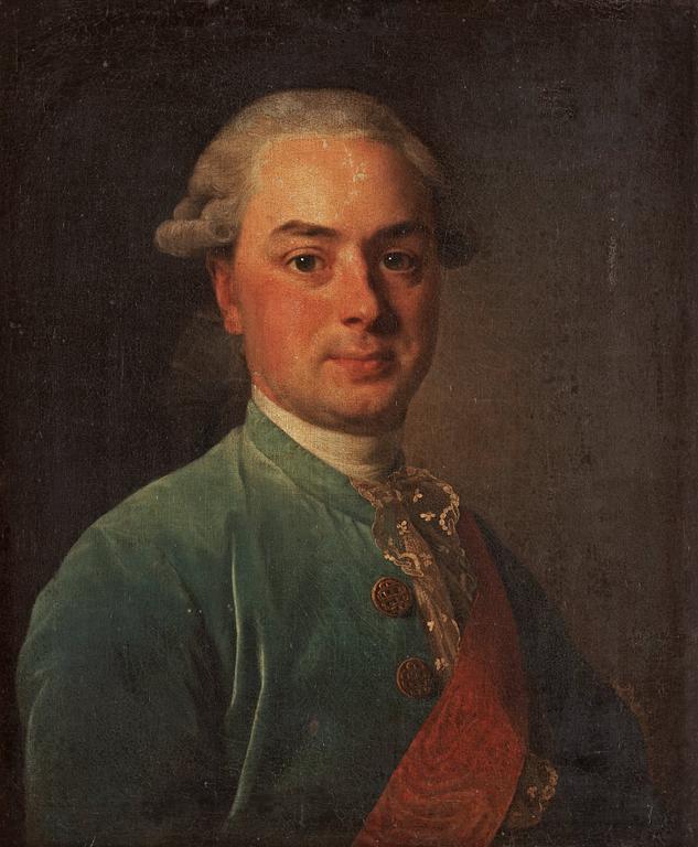 Alexander Roslin, Portrait of a gentleman in a blue coat, presumably Count Schuwaloff.