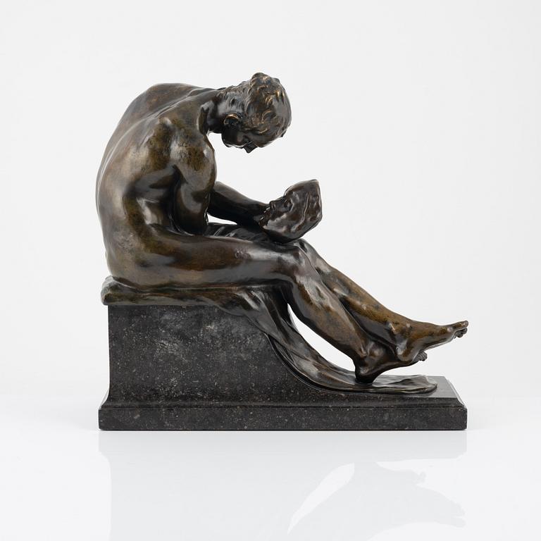 Victor Rousseau, sculpture, bronze, signed.