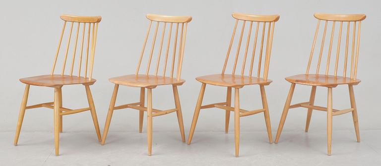 STOLAR, 4 st, "Fanett", Ilmari Tapiovaara, Edsbyverken, 1950/1960-tal.