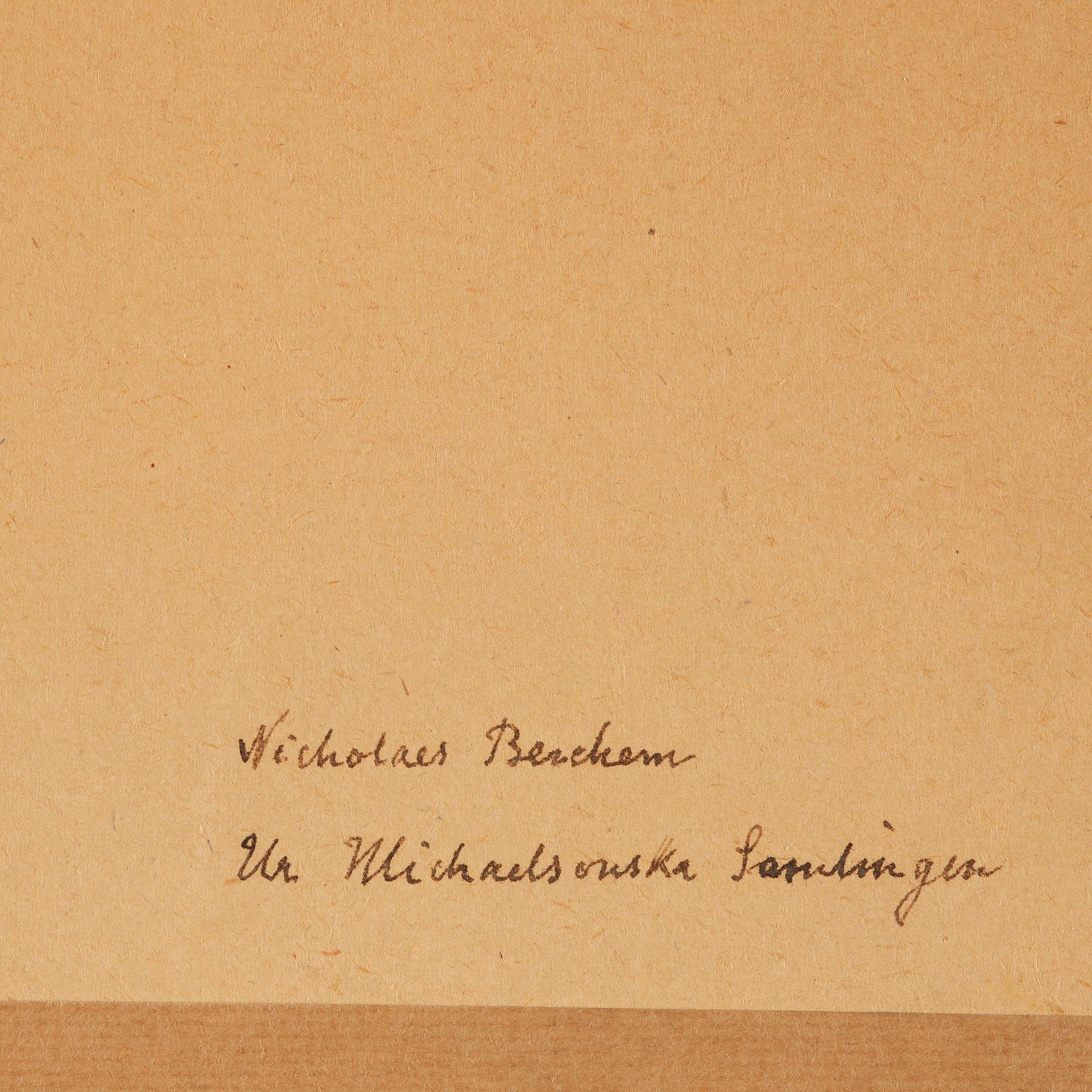 Nicolaes Berchem, Translation: "Woman on a donkey".