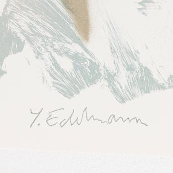Yrjö Edelmann, färglitografi, stämpelsignerad HC.